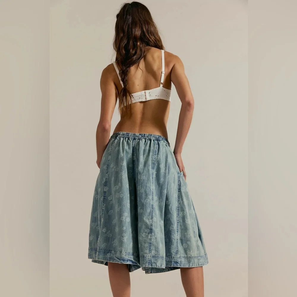 We The Free Distant Lover Printed Culottes~Lazy 🌼 - Picture 2 of 4